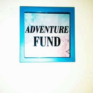 "Adventure Fund" blue money bank